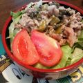キョク's cooksnap of when they made ゴマ風味のスタミナ肉丼.