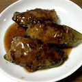 ☆ナイト王子☆'s cooksnap of when they made 簡単ピーマンの肉詰め(和風とろ〜りあん).