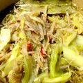 ふたごママちゃん's cooksnap of when they made しらすと牛蒡、春キャベツのアヒージョ.