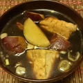 ♡sayulily♡'s cooksnap of when they made サツマイモと厚揚げの味噌汁.