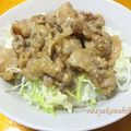 yurulin's cooksnap of when they made 豚肉のオイマヨ丼.