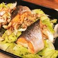 miemama's cooksnap of when they made シャケ白菜蒸し.