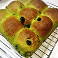 ♡まいっぺ♡'s cooksnap of when they made ふわふわ抹茶ドライフルーツちぎりパン♪.