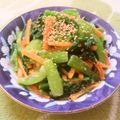 えれぼん's cooksnap of when they made 青梗菜とニンジンのごまみそサラダ.