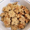 syeruca's cooksnap of when they made きな粉と黒ごまの簡単なレンジクッキー.