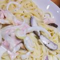 あんず7034's cooksnap of when they made 甘塩鮭のクリームパスタ.