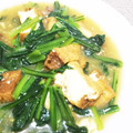 あんず7034's cooksnap of when they made 【農家のレシピ】小松菜と厚揚げのカレー煮.