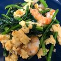 みこふ◉'s cooksnap of when they made エビと小松菜と卵の中華風炒め.