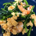 みこふ◉'s cooksnap of when they made エビと小松菜と卵の中華風炒め.