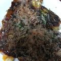 ｸｯﾋﾟｰﾗﾑﾈ's cooksnap of when they made 生地に豆腐1丁入り★もやしのお好み焼き.
