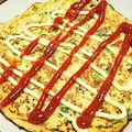 まってぃ★'s cooksnap of when they made キャベツと納豆の卵焼きお好み焼き風.