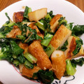 shirohige's cooksnap of when they made 大根の葉とさつま揚げの炒め物♪.