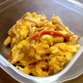 YUKIKI☆'s cooksnap of when they made えのきとカニカマのコチュマヨ卵炒め.