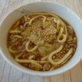 ノチアチ's cooksnap of when they made 白菜のそぼろあんかけうどん.