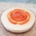 ぴんくエレファント's cooksnap of when they made りんごの花＊レアチーズケーキ.
