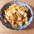 桃大好き's cooksnap of when they made ベジ♪白菜のちょい辛キムチ炒め.