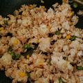 ムクバード's cooksnap of when they made 【ランチ・子供絶対好き】たらこチャーハン.