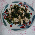 イチゴ、イチゴ。's cooksnap of when they made ほうれん草と鶏肉のおかか炒め.