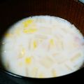 ミカ★ヅキ's cooksnap of when they made 白菜とベーコンのミルクスープ.