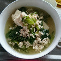 ぴあののりこ's cooksnap of when they made 簡単♡小松菜＆豆腐の鶏そぼろあん風〜♪.