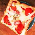 あいこ1217's cooksnap of when they made トマトとハムのトースト.