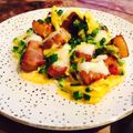 kaokaofood's cooksnap of when they made 厚切ベーコンとチーズのスクランブルエッグ.