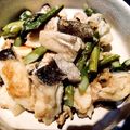 nsato's cooksnap of when they made タラ＆アサリ＆アスパラの白ワイン煮込み.