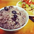 ダルコ's cooksnap of when they made 綺麗な紫色♪発芽玄米入り黒豆ご飯.