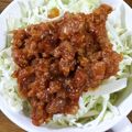 クックVDIUNF☆'s cooksnap of when they made キャベツのミートソース風がけ.