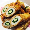 ぴあの＊'s cooksnap of when they made チーズたっぷり♪オクラとちくわの肉巻き.