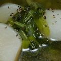 はらピーナッツ's cooksnap of when they made 小かぶ♡のまるごとスープ(o^—^o).