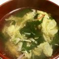 メリケンキッドママ☆'s cooksnap of when they made 春菊のかきたま汁.