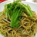 yunatanママ's cooksnap of when they made シラスと水菜の和風パスタ.