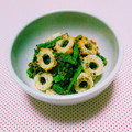 まあまま☆0403's cooksnap of when they made ちくわと小松菜の体に優しい♥黒きなこ和え.