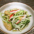 ジョングレ's cooksnap of when they made 簡単！カニカマと水菜と薄あげでゴマ油炒め.