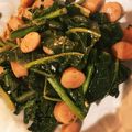 ロリポップ☆'s cooksnap of when they made からし菜と油揚げのニンニク風味炒め.