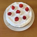 のり67's cooksnap of when they made ♡スポンジケーキ♡いちごのショートケーキ.