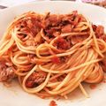 こはるーん♪'s cooksnap of when they made 鯖缶とトマト缶で簡単パスタ.