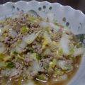 noricafe's cooksnap of when they made 白菜とミンチのオイスターソース炒め.
