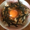 かよばぁ's cooksnap of when they made 長いものかつお醤油卵かけ♪.
