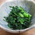 まゆピン's cooksnap of when they made 材料3つだけ　春菊＆塩昆布のナムル.