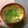 おはなすき's cooksnap of when they made 簡単！朝食に♪もずくとワカメのお味噌汁＊.