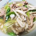 クック0K0E2K☆'s cooksnap of when they made 豚バラあんかけうどん.