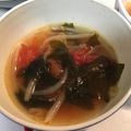 ゆりはるみ♡'s cooksnap of when they made もやし☆トマト☆わかめの中華スープ.