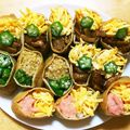 TakeyaFam's cooksnap of when they made 簡単おもてなし☆彩りいなり寿司.
