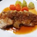 kamokun's cooksnap of when they made ◎チキンソテー☆もろみソースかけ.