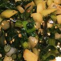 うみやまこ's cooksnap of when they made 大根菜と皮の捨てるとこない塩昆布炒め.