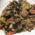 YoshimonGo's cooksnap of when they made 茄子と挽肉ほうれん草の甘味噌炒め.