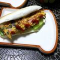 Greenbelt's cooksnap of when they made リメイク☆青菜と蒲焼きオムレツサンド.