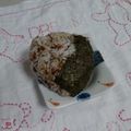 イチゴ、イチゴ。's cooksnap of when they made 梅おかかおにぎり.